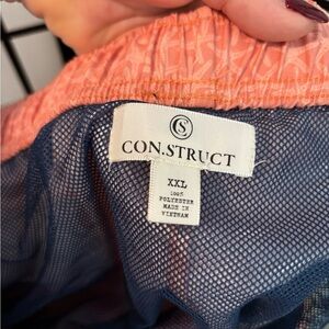 CON.STRUCT Men's Coral Swim Trunks